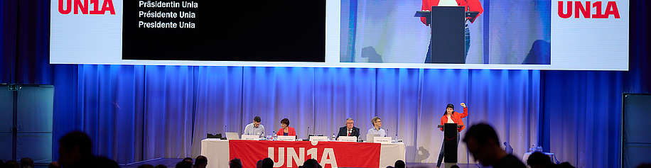 Vania Alleva, présidente d'Unia
