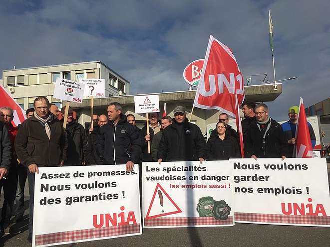 Il protesto a Cheseaux-sur-Lausanne