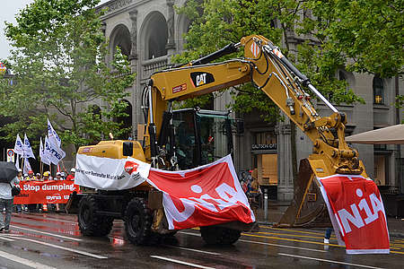 Grande manif de la construction le 27 juin à Zurich