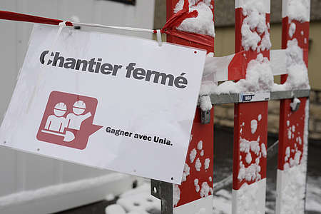 L&#039;edilizia si ferma: i lavoratori edili di La Chaux-de-Fonds lottano per i loro diritti!