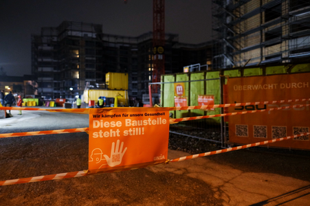 Giornata di protesta dei lavoratori edili di Zurigo, Berna e della Svizzera centrale e orientale a Zurigo
