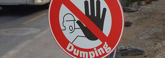 Stop-Dumping-Schild