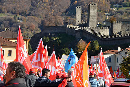 3000 Bauarbeiter in Bellinzona