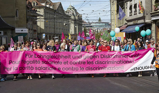 Manifestation lors de la grève des femmes du 14 juin 2019