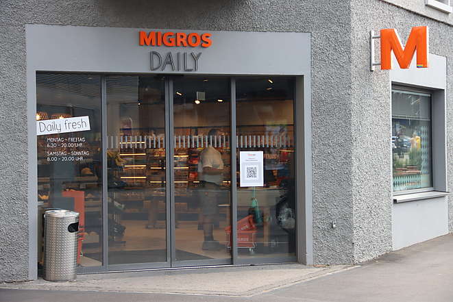 La succursale Migros Daily à la Zollstrasse à Zurich