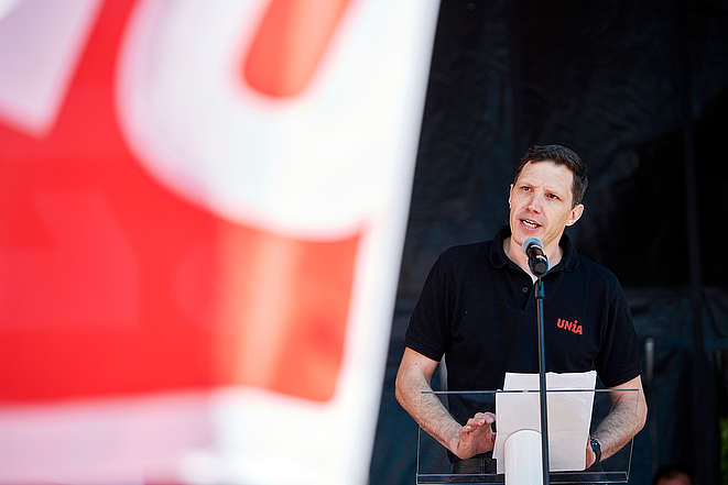 Nico Lutz, Leiter Sektor Bau der Unia