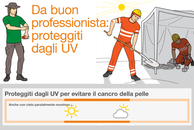 Flyer: Da buon professionista: proteggiti dagli UV