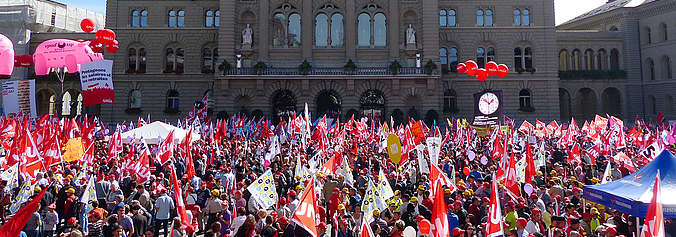 Ein voller Bundesplatz 2014 für ein offene und solidarische Schweiz