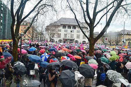 Über 15&#039;000 Menschen beteiligten sich am Women&#039;s March in Zürich