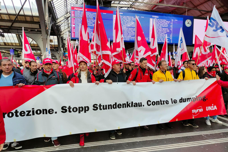 Bau-Protesttag in Zürich