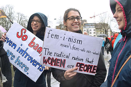 Über 15&#039;000 Menschen beteiligten sich am Women&#039;s March in Zürich