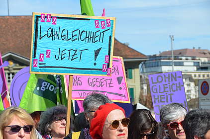 Kundgebung am internationalen Frauentag vom 8. März 2018 in Bern