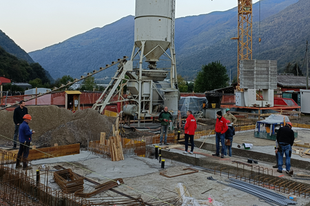 Protestation sur un chantier près du Monte Ceneri