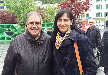 1. Mai in Chur mit Vania Alleva, Unia-Präsidentin